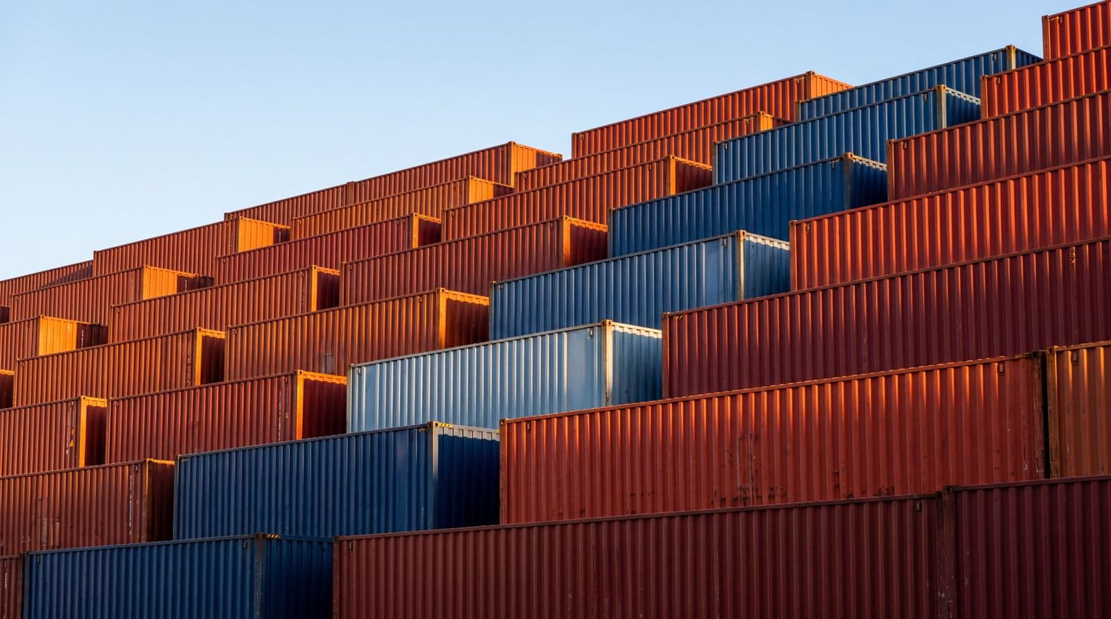 Stacked containers